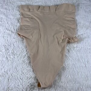 SKIMS Women's High Waisted‎ Sculpting Thong Beige Shapewear Size Large NWOT